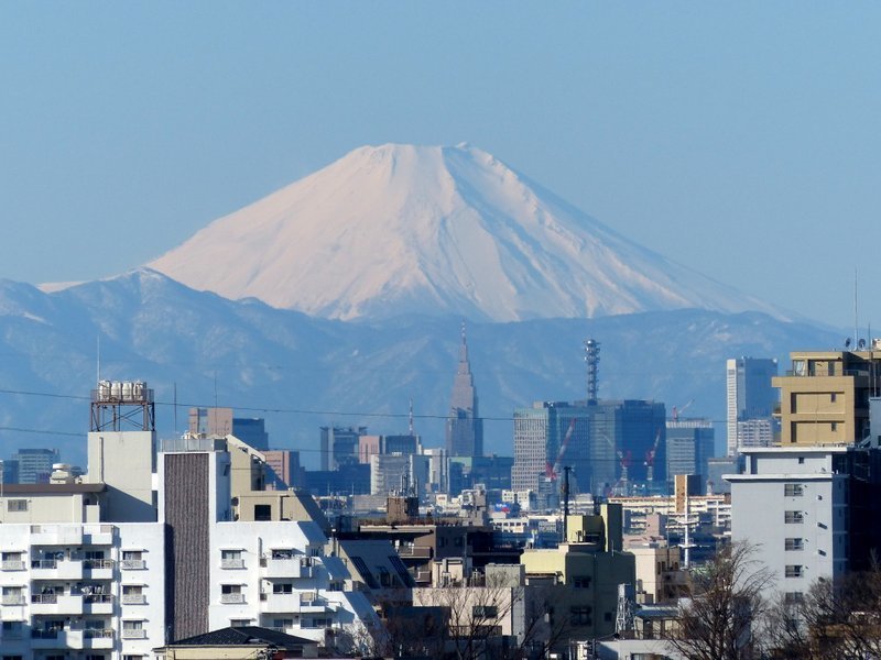 富士山 東京スカイツリー Mori Sanpo